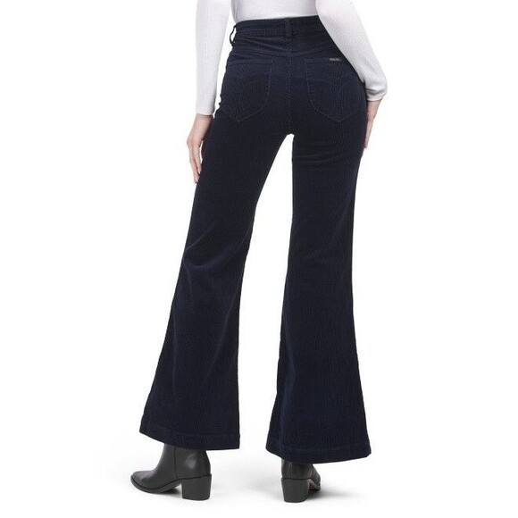 Rolla's women Eastcoast Flare Corduroy Pants Jeans size 26 US (8 AUS) Navy 26x32 - Picture 5 of 11